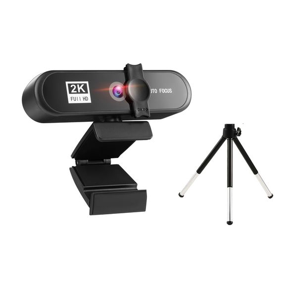 2K Full HD USB Webcam Auto Focus Web Camera For PC Laptop With Microphone