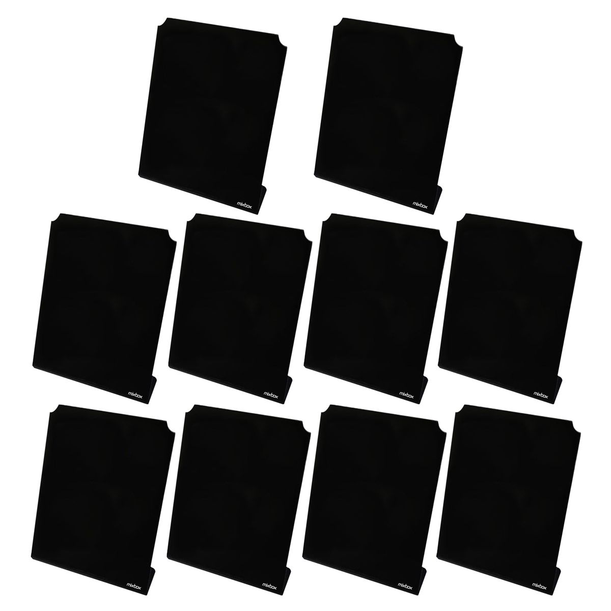 Mix Box 10 Pack L-Shaped Mini Menu Stand Chalkboard Signs