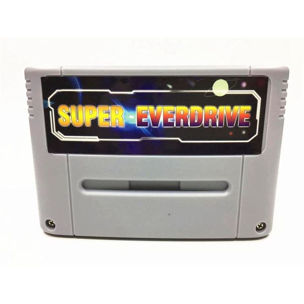 Super 800 in 1 Remix Game Card for Snes 16 Bit Video Everdrive Gray