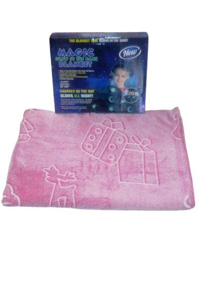 Glow in The Dark Blanket Christmas Edition - Pink