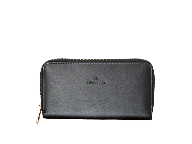 Chrisbella Classy Modern Black Wallet
