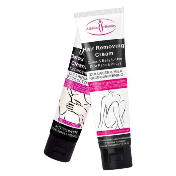 Hair Removing Cream &amp; Underarm Detox Brightening Cleansing Gel