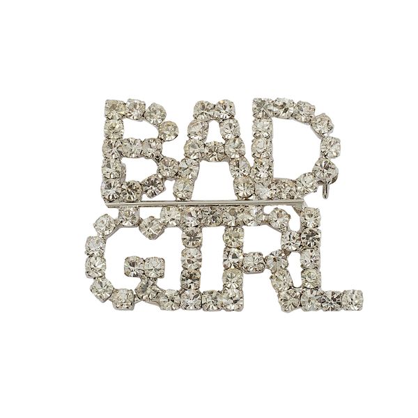 Bad Girl Brooch - Silver