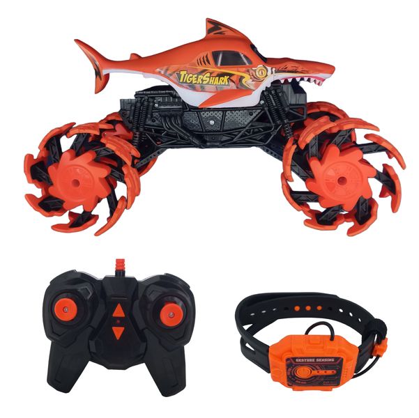 Tiger Shark Explosion Wheel RC Truck-Rechargeable - 1:16 Scale