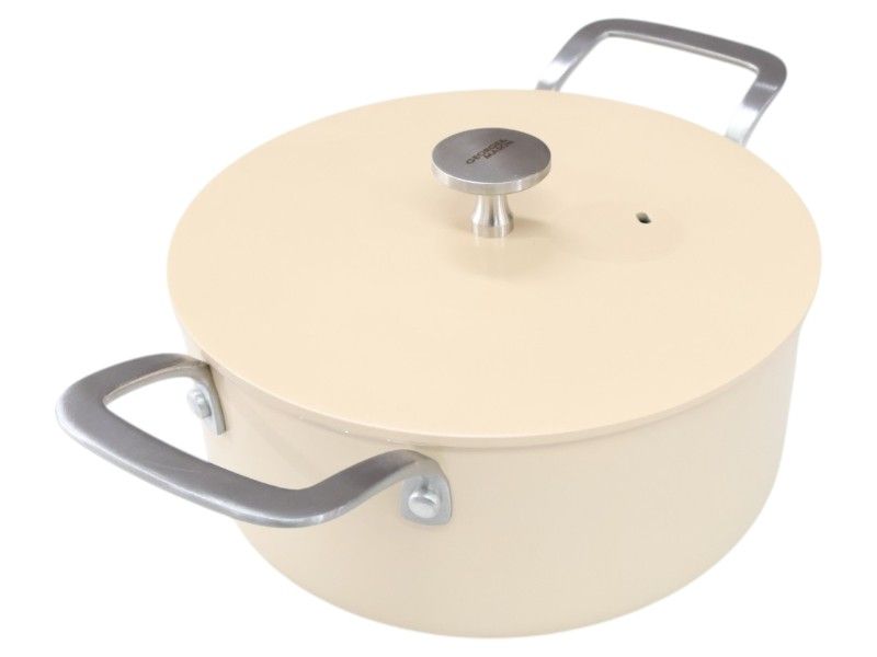 George &amp; Mason Alum Casserole With Lid &amp; SS handles Stone 20cm ( 2.5Lt)