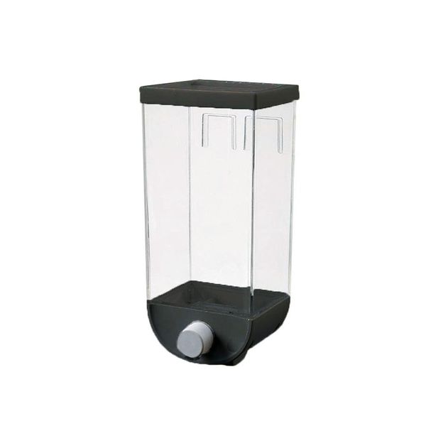 Wall-Mounted Cereal Dispenser &amp; Dry Food Organizer for Storage-Black