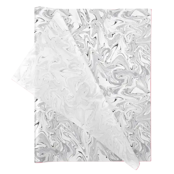Wrapping Tissue Paper - 25 Sheets Eco-friendly &amp; Recyclable - Black Marble
