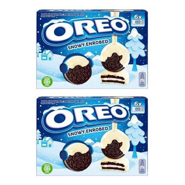 Oreo Snowy Enrobed Biscuits - 2 x 246g | Buy Online in South Africa ...