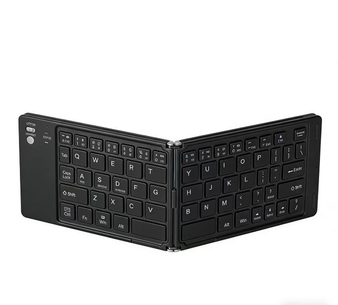 Foldable Bluetooth Keyboard for Multi-Device with Type-C Charging