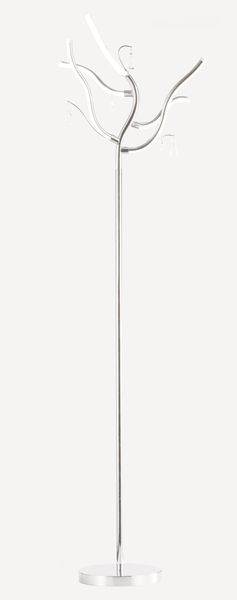 DrLight Modern Crystal Tree Style Room Floor Lamp - Silver