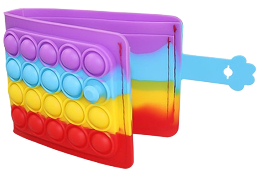 Rainbow Colour PopIt Fidget Wallet for Kids Buy Online in South