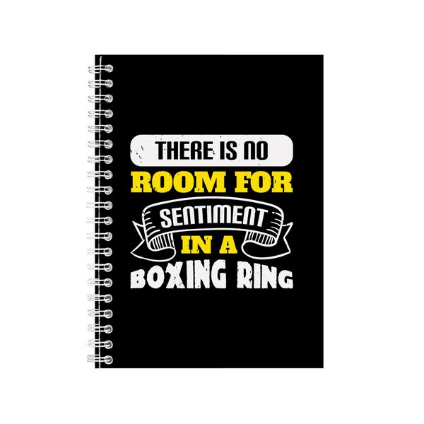There Is No Room For Sentiment Notebook Boxer Gift Idea A4 Notepad 156