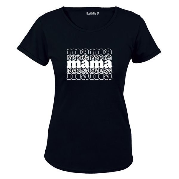 Mama - Leopard Print - Ladies - T-Shirt