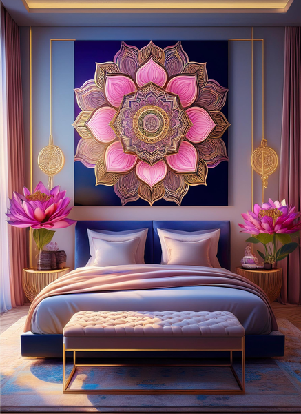 Canvas Home Decor Wall Art - Indian Mandala