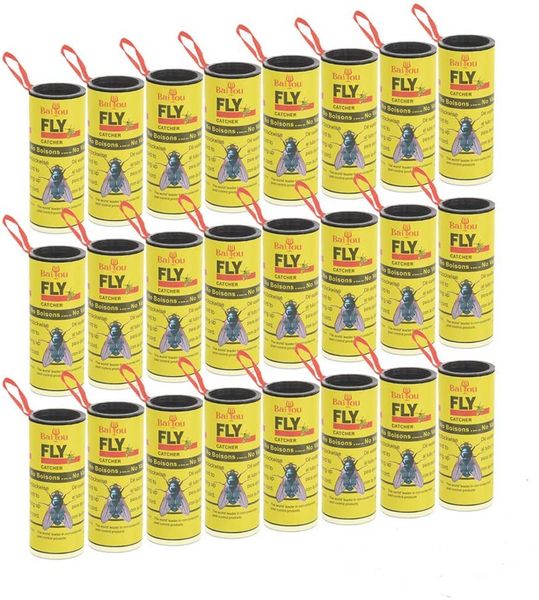 Fly Catcher Trap Sticky Ribbon 24 Pack