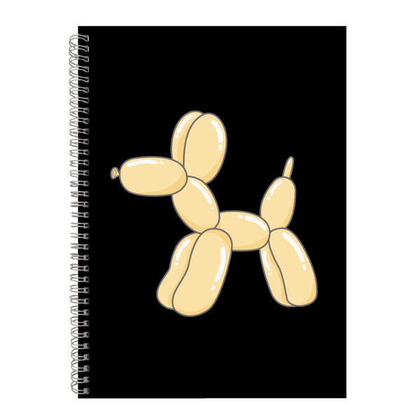 Yellow Balloon Dog Gift Idea Writing Book Notepad Notebook A4 505