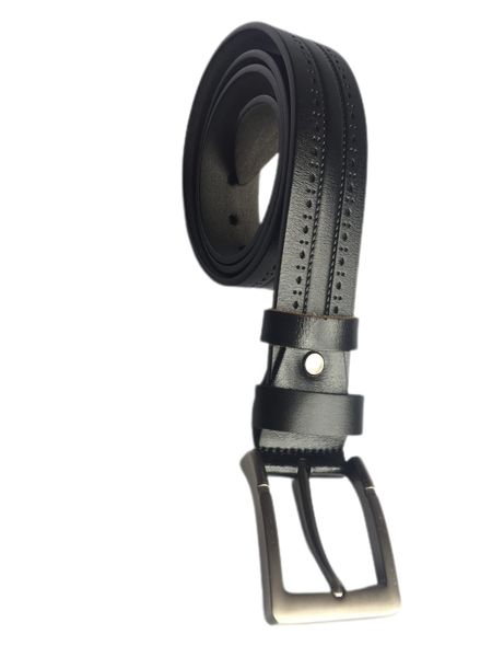 Executive Men 100% Leather Belt - Black