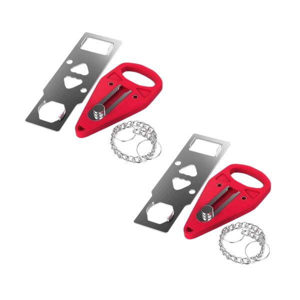 2 x Portable Security Door Lock, Portable Latch Ideal for Apartment, Hotel, etc.