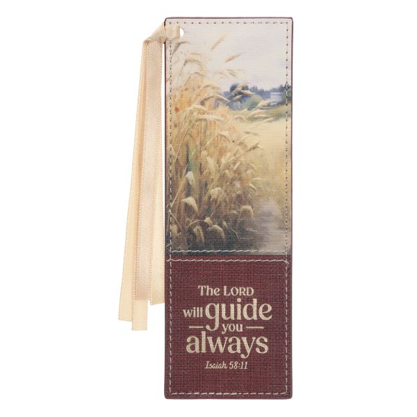 Bookmark - The Lord Will Guide You Always, Faux Leather
