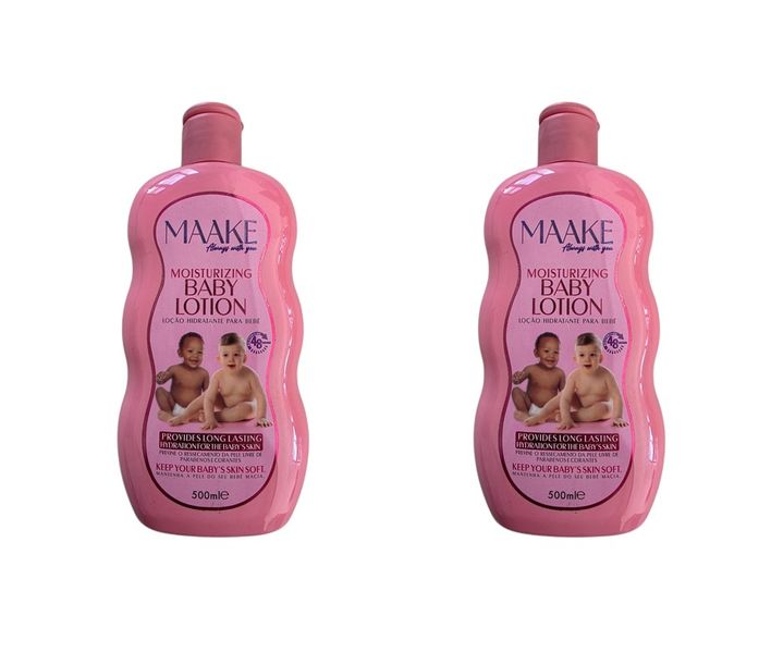 MAAKE Moisturizing Baby Lotion 500ml Bottle Pack of 2