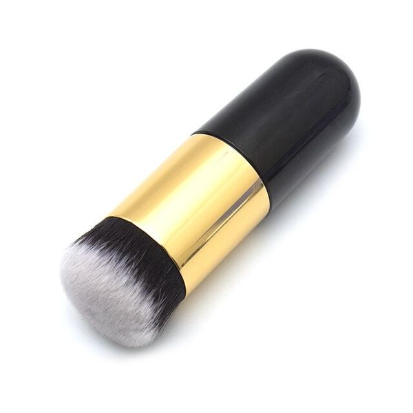 Chubby Pier Foundation Brush - Black and Silver