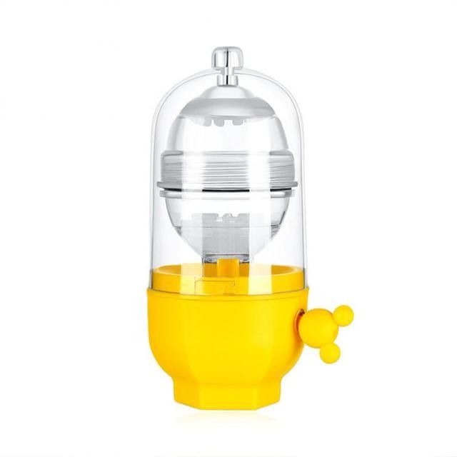 Super Portable Egg Scrambler Shaker Whisk Hand-Powered Golden Egg Maker ...