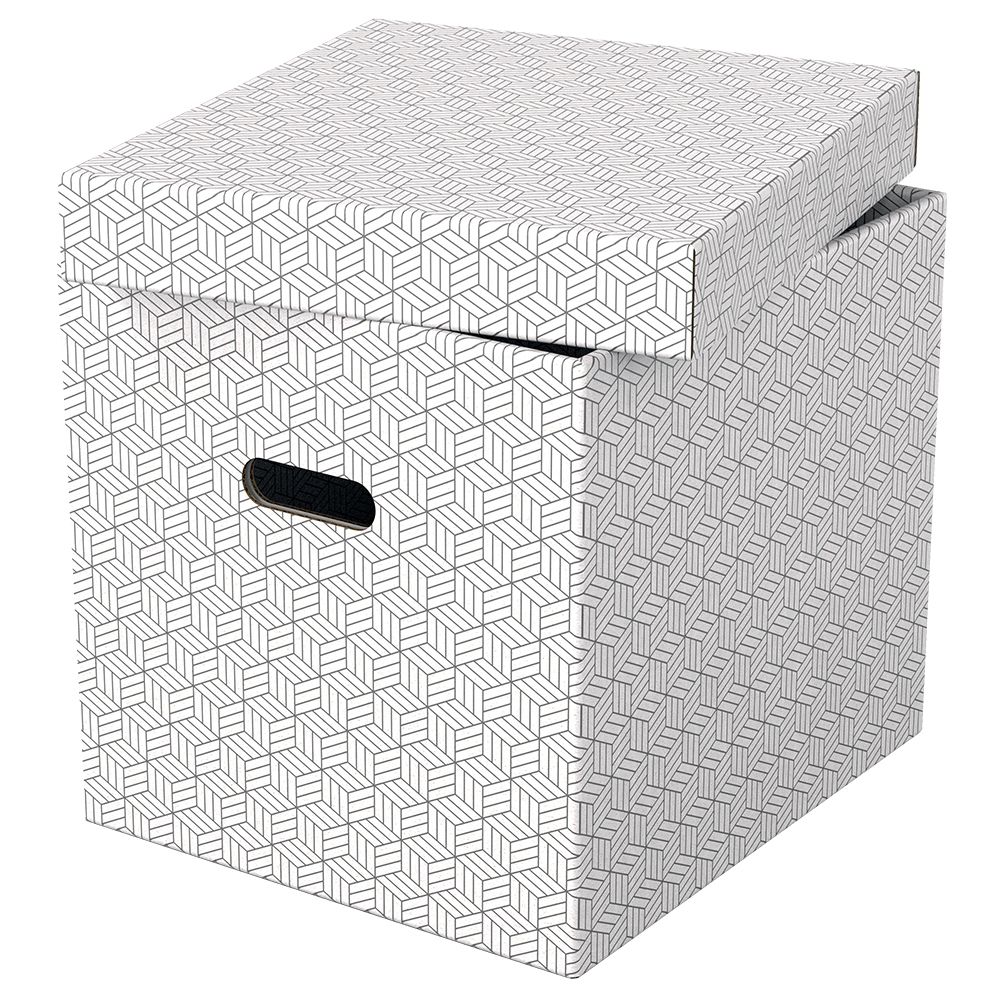 Esselte Storage Boxes 3 Pack Cube White Buy Online in South Africa
