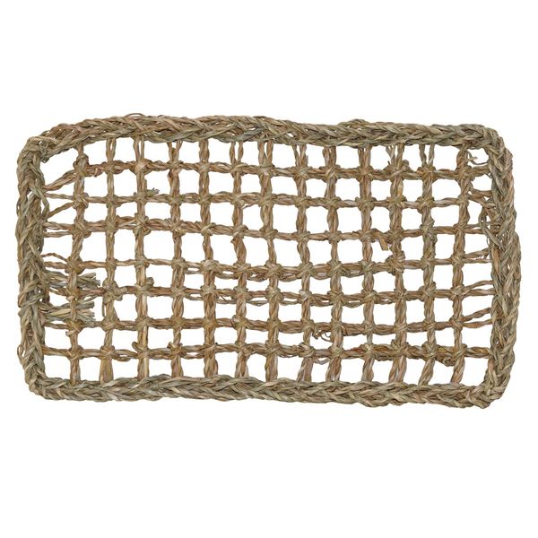 Pet Natural Woven Seagrass Reptile Large Lounging Hammock Mat (60cm)