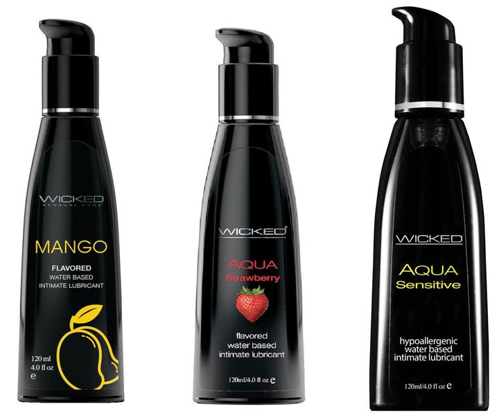 Wicked Adult Sensual Aqua Sensitive w Strawberry &amp; Mango Lubes Lubricants