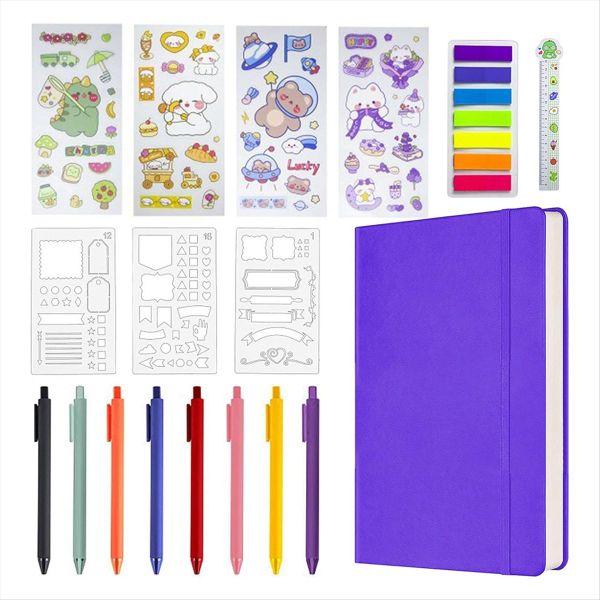 Hardcover Notebook Set Supplies Planner Daily Stationary A