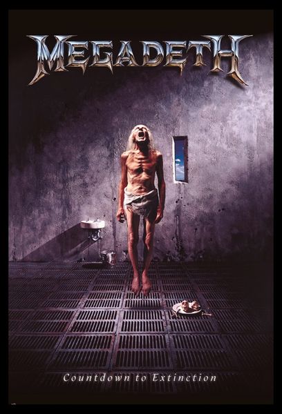 Megadeth Countdown To Extinction Poster with Black Frame
