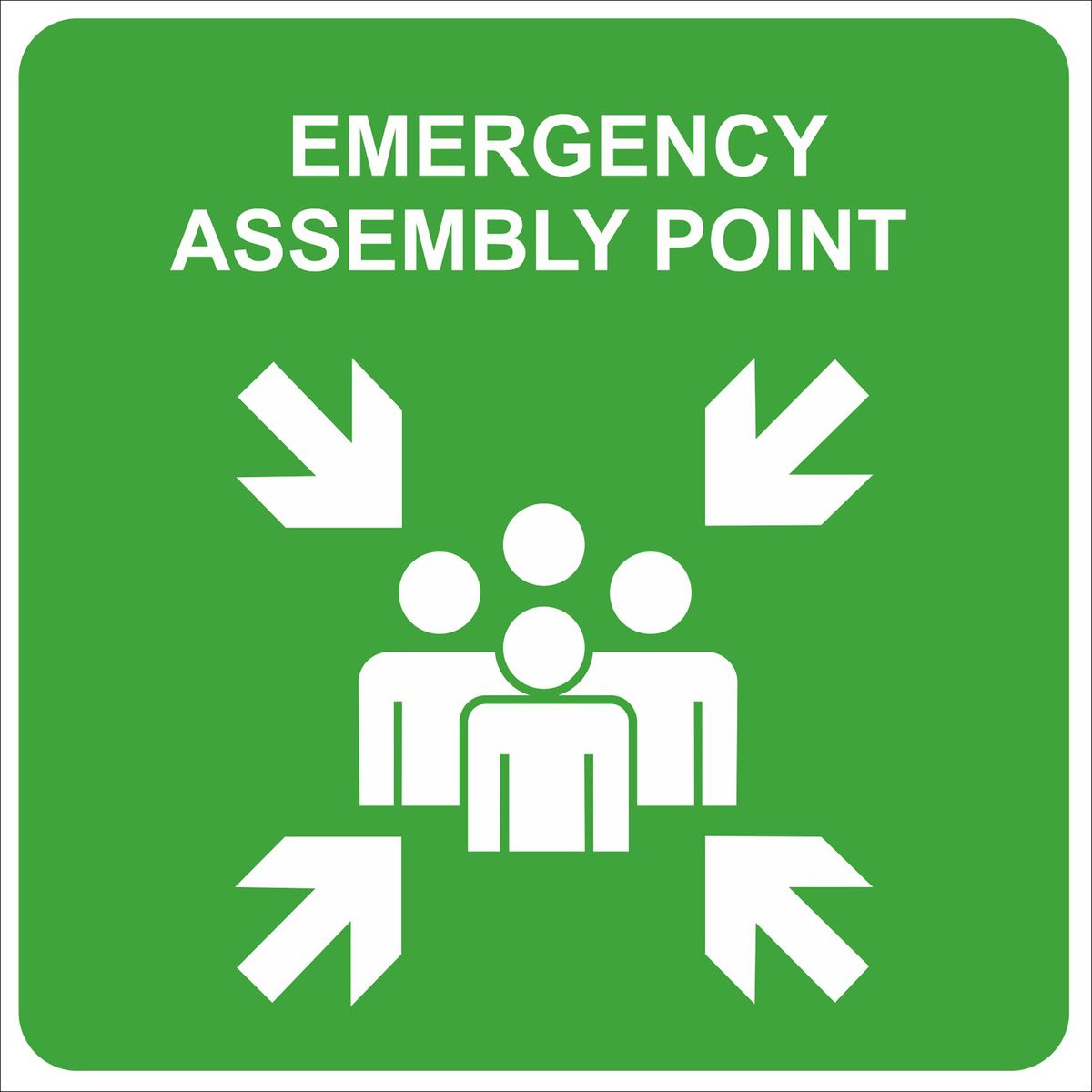 Emergency Assembly Point 29 x 29cm | Shop Today. Get it Tomorrow ...