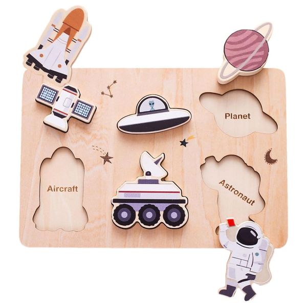 Montessori ShapeFit Kids Wooden Toy Shape Matching Game Interactive Puzzle