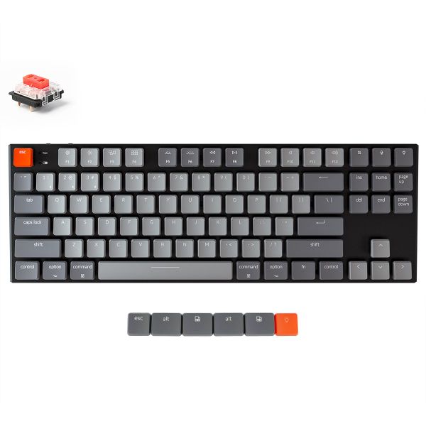 Keychron K1 87 Key Low Profile Gateron Mechanical Keyboard RGB Red