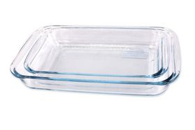 2 Piece Oven Safe Glass Baking, Roasting & Casserole Dish Set ...