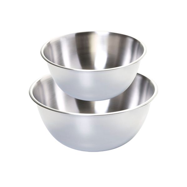 Upstairs Homeware Stainless Steel Mixing Bowls - Set of 2