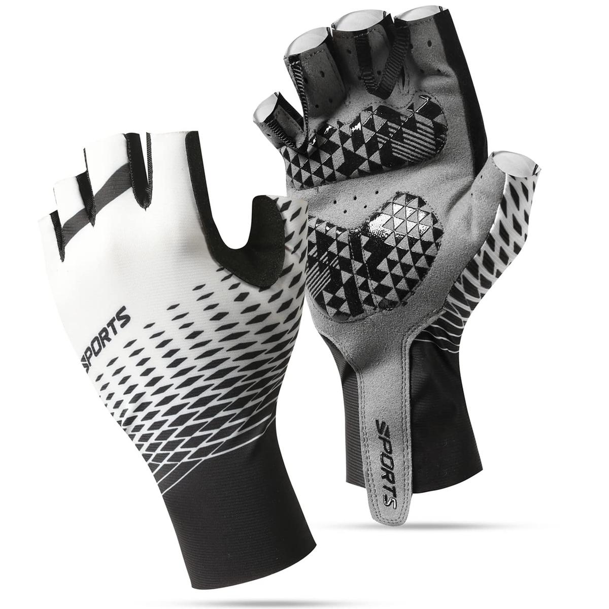 Non-slip Cycling Gloves Half Finger Gloves Padded Bike Gloves Sport Gloves