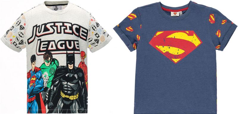 Character Kids - 2 Pack Short Sleeve T Shirt Boys - DC Comics/Superman J [Parallel Import]