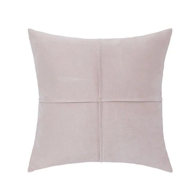 Cross Suede Decorative Throw Pillow