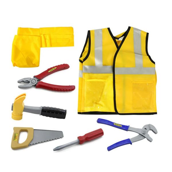 Construction Worker Costume Set for Boys Kids Dress Up Clothes