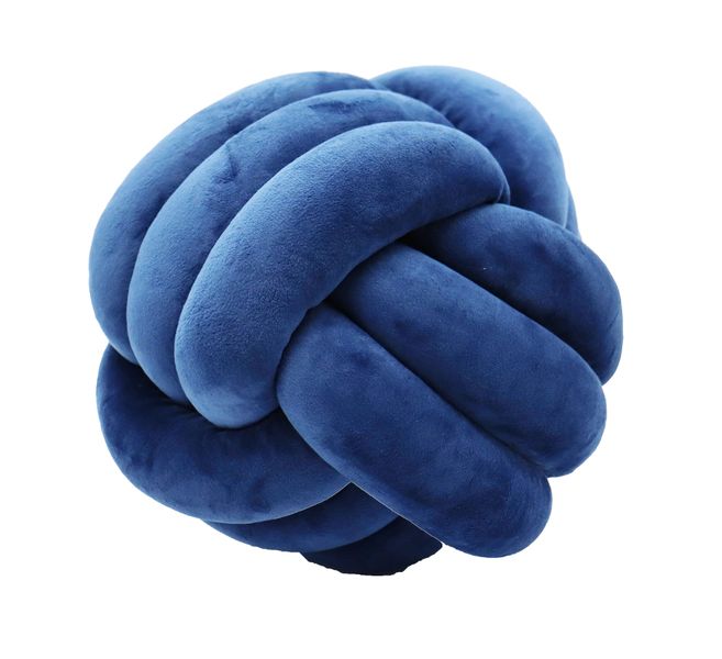Decorative Knot Pillow Ball Shape Soft Plush Modern Cushion