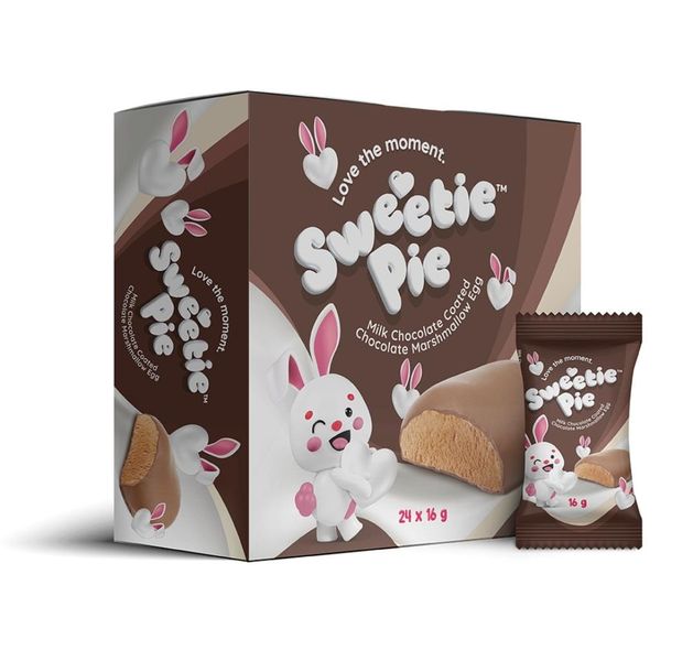 Sweetie Pie Chocolate Mallow Eggs - 16g x 24 Eggs