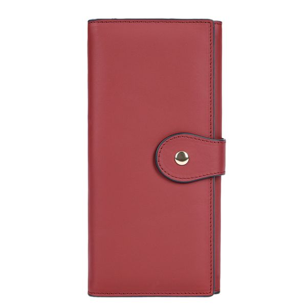 RFID Leather Wallet - Durable, Multi-Card Slots, 19.2x7.5x2.5cm