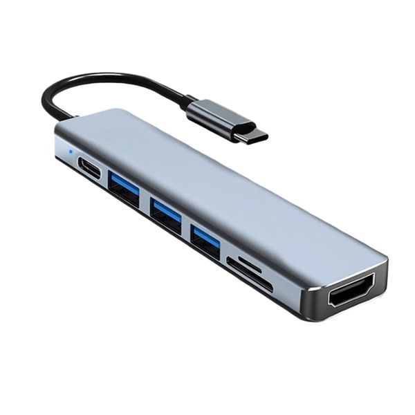 Type C Hub Docking Station 7 in 1 with HDMI PD Charging for PC Laptop