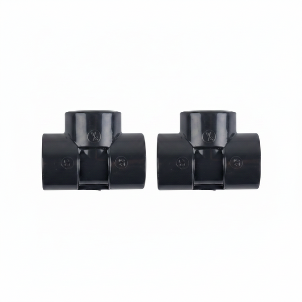 PVC Tee Solvent 110mm for Strong Leak-Proof Joints - 2 Pack