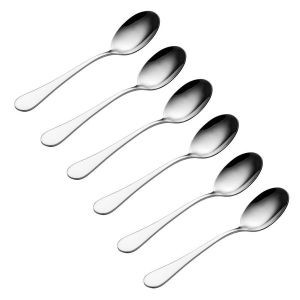 FAZT- Stainless steel high quality teaspoon 6 Piece set Round Edge