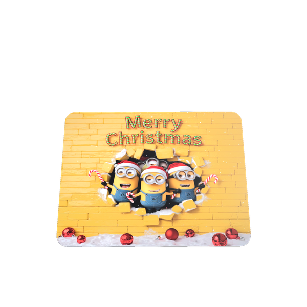 Minions 3D Break-Through Christmas Mouse Pad - Fun Gift for Fans