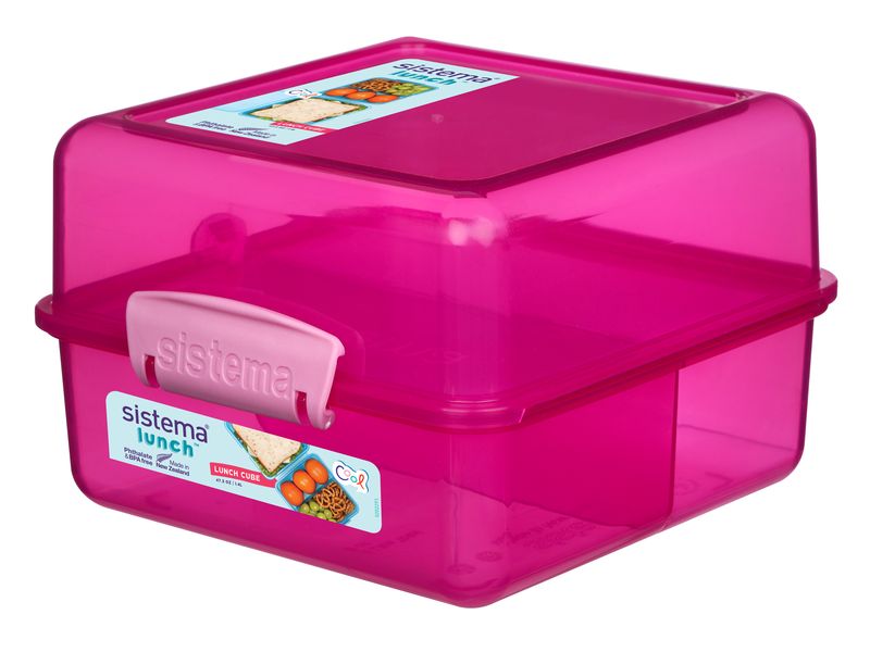 Sistema - 1.4 Litre Lunch Cube Trend - Pink
