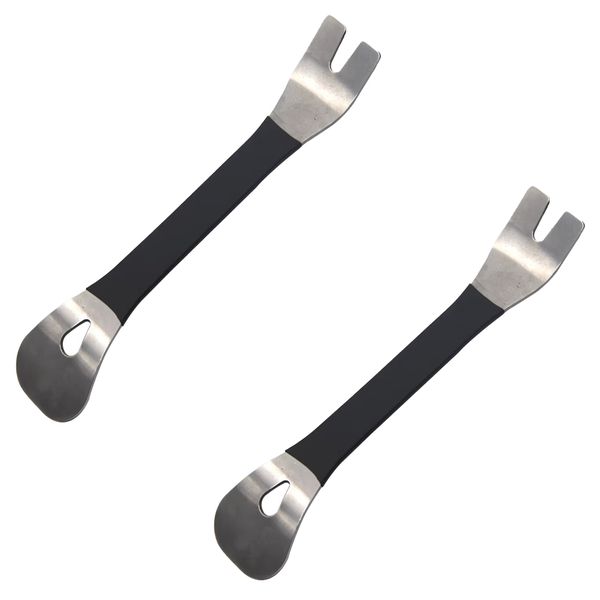 2 Pieces Stainless Steel Pry Plate Buckle Driver Car Repair Tool