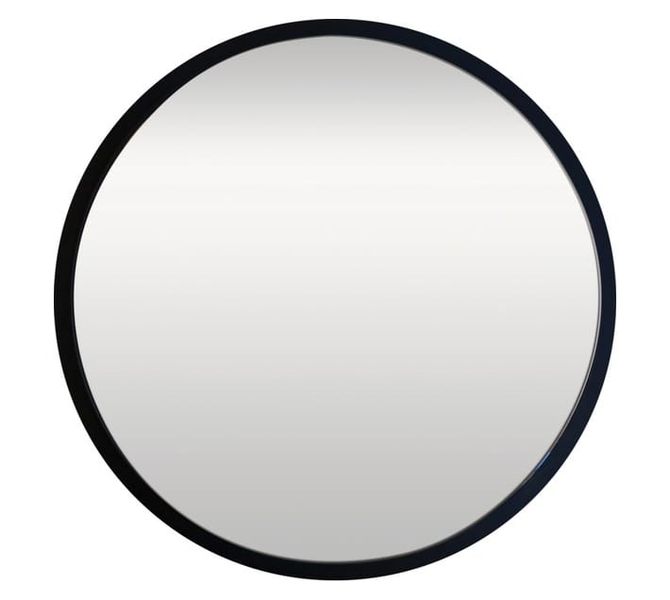 Sleek Modern Mirror - Black (800 x 800mm)
